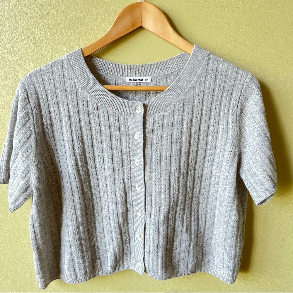 Germaine Cashmere Crop Cardigan